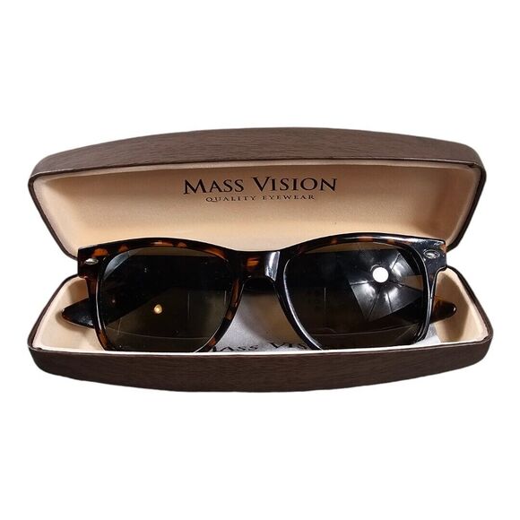 Mass Vision Quality Eyewear glasses 005MV-POL-BF Brown Tortoise Shell FRAME ONLY - Picture 1 of 7
